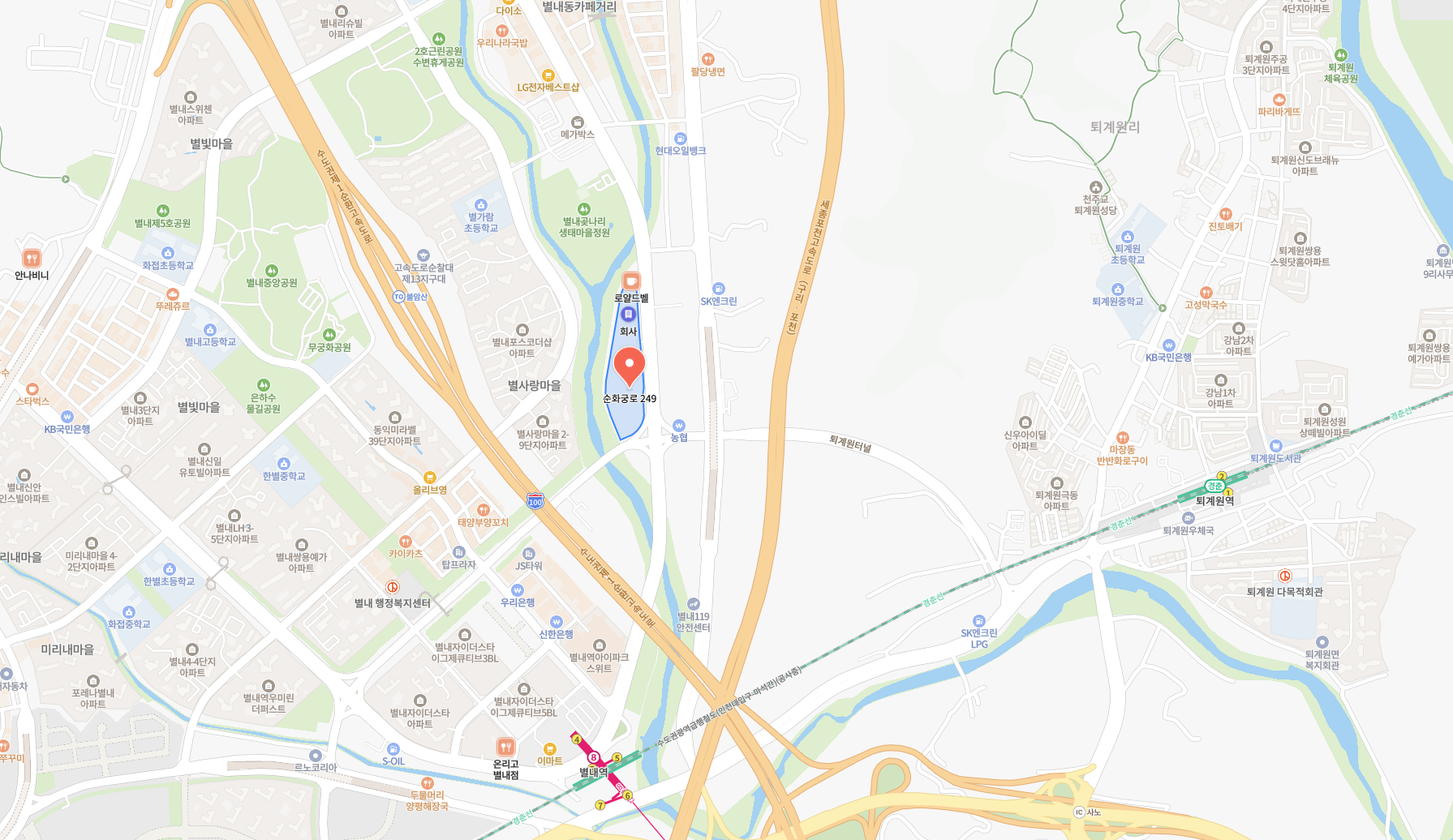 IDCOM 찾아오시는 길 지도